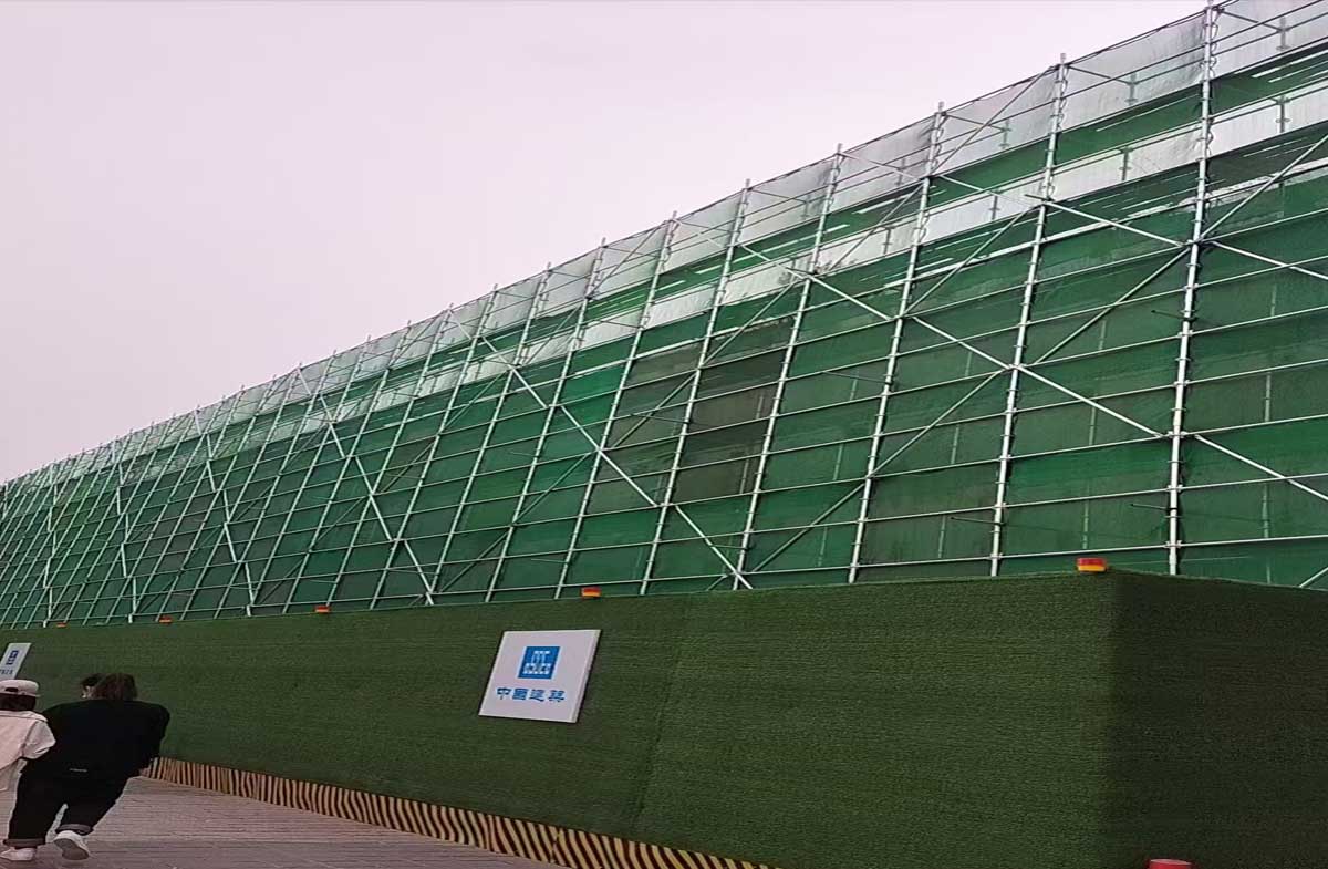 中街改造项目沈阳脚手架出租案例展示